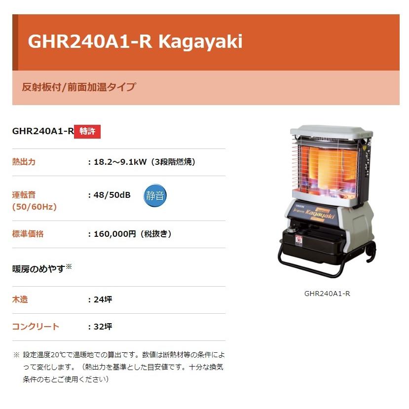 ORION GHR240A 石油ファンヒーター ORION GHR240A 石油ファンヒーター
