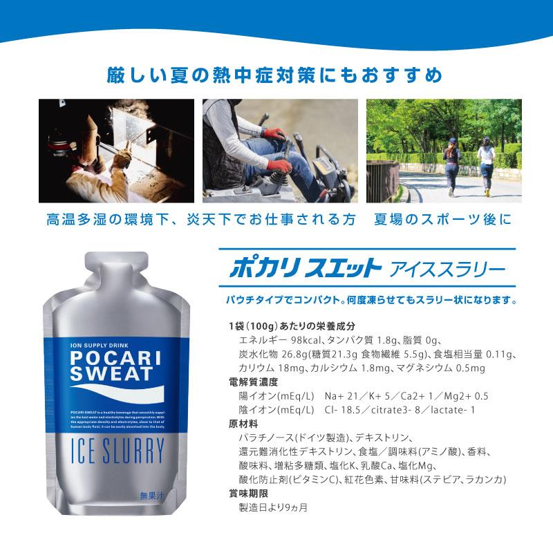 大塚製薬 熱中症対策 ポカリスエット アイススラリー 100g×6袋/箱