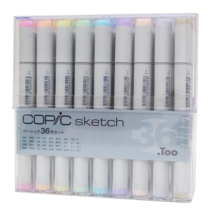 コピックスケッチ コピックスケッチ ベーシック36色セット 12502083