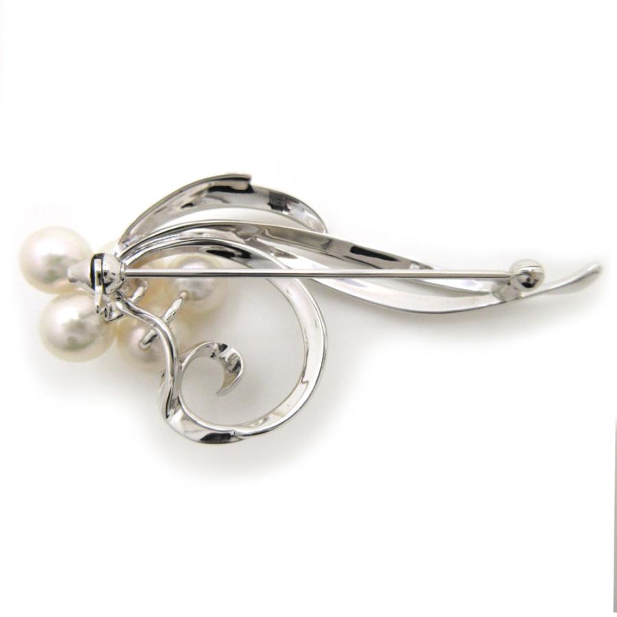 MIKIMOTO（ミキモト） ブローチ 5粒 パール 真珠 シルバー