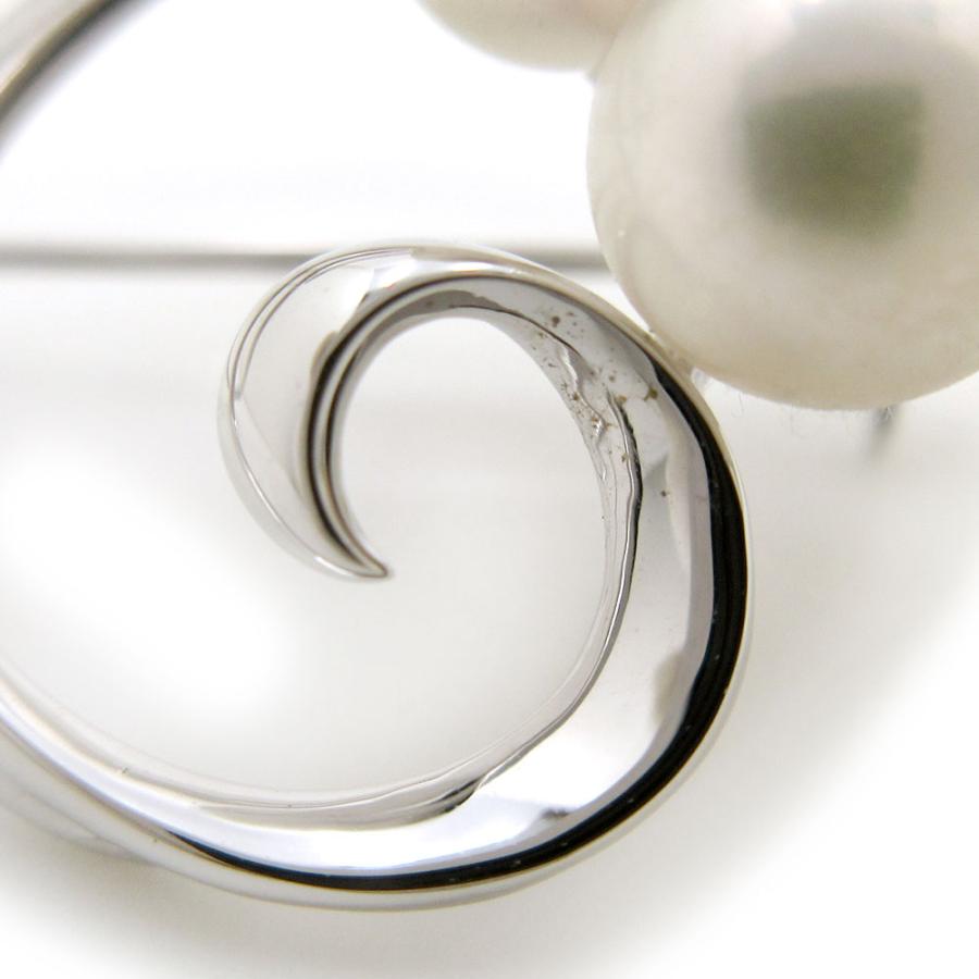 MIKIMOTO（ミキモト） ブローチ 5粒 パール 真珠 シルバー