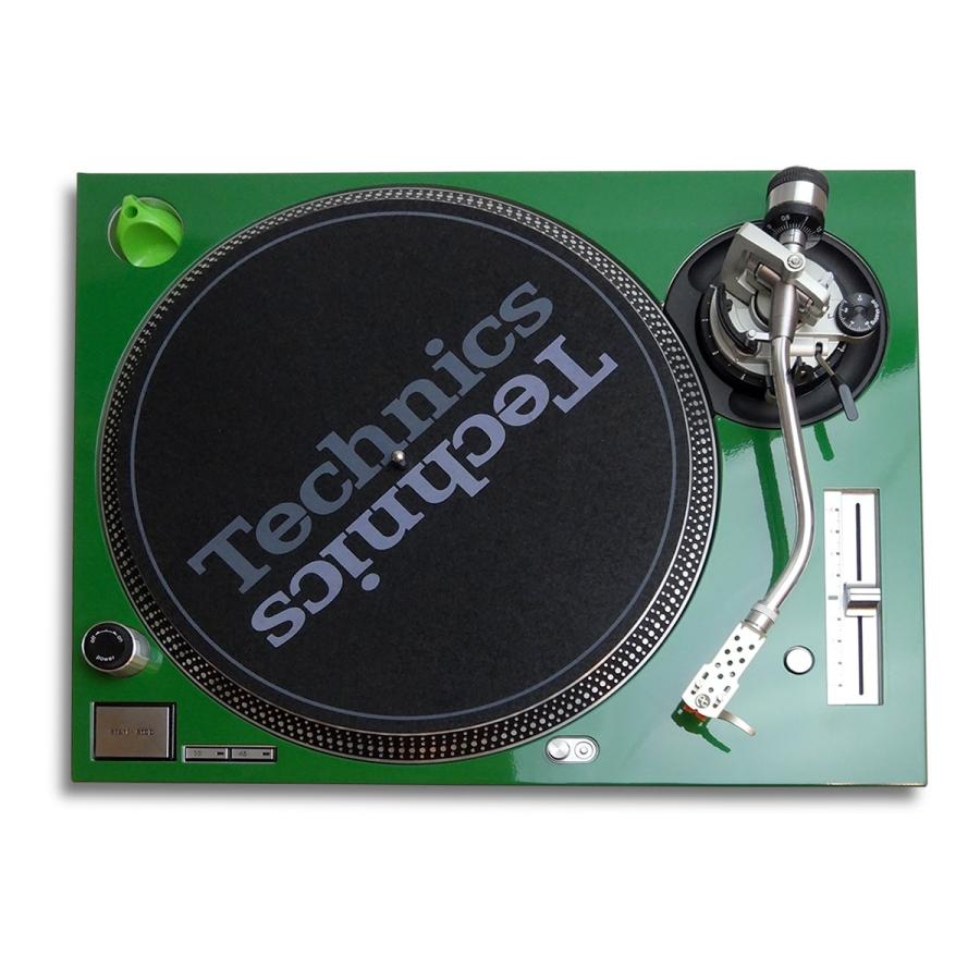 ターンテーブル カバー (Faceplate) グリーン 1枚 （for Technics SL