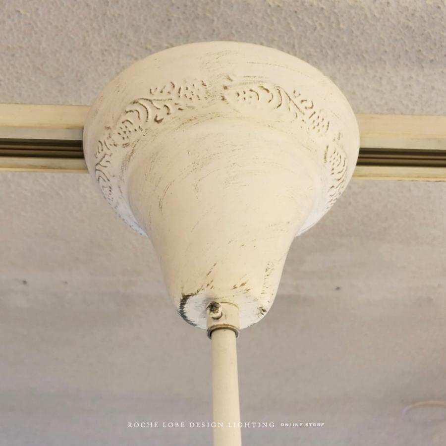 シャンデリア 照明 ホワイト 白 シャビー アンティーク 可愛い