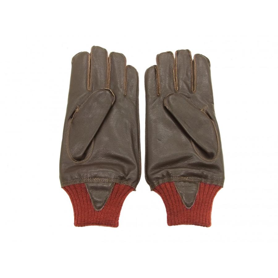 バズリクソンズ BUZZ RICKSON'S ブラウン レザー手袋 A-10 BUZZ