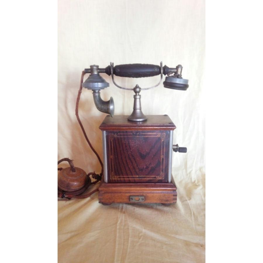 値下げ!!!デルビル磁石式甲号卓上電話機（明治〜昭和レトロ・骨董扱い