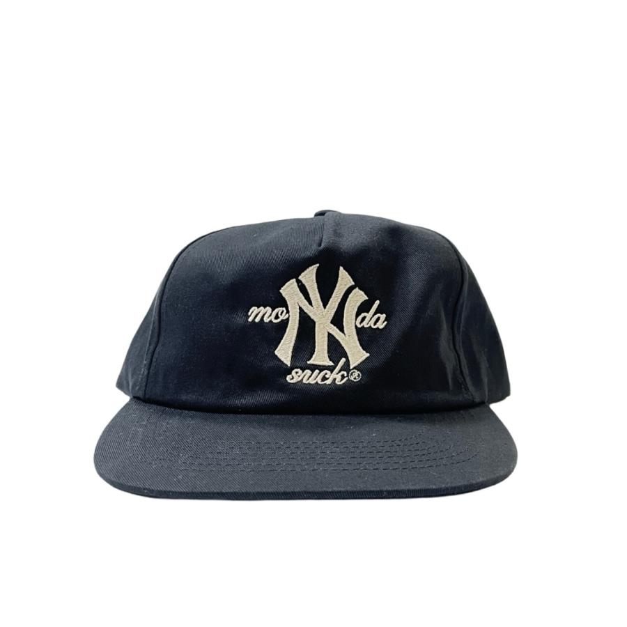 マンデーサック 6パネル スナップバック キャップ ブラック メンズ