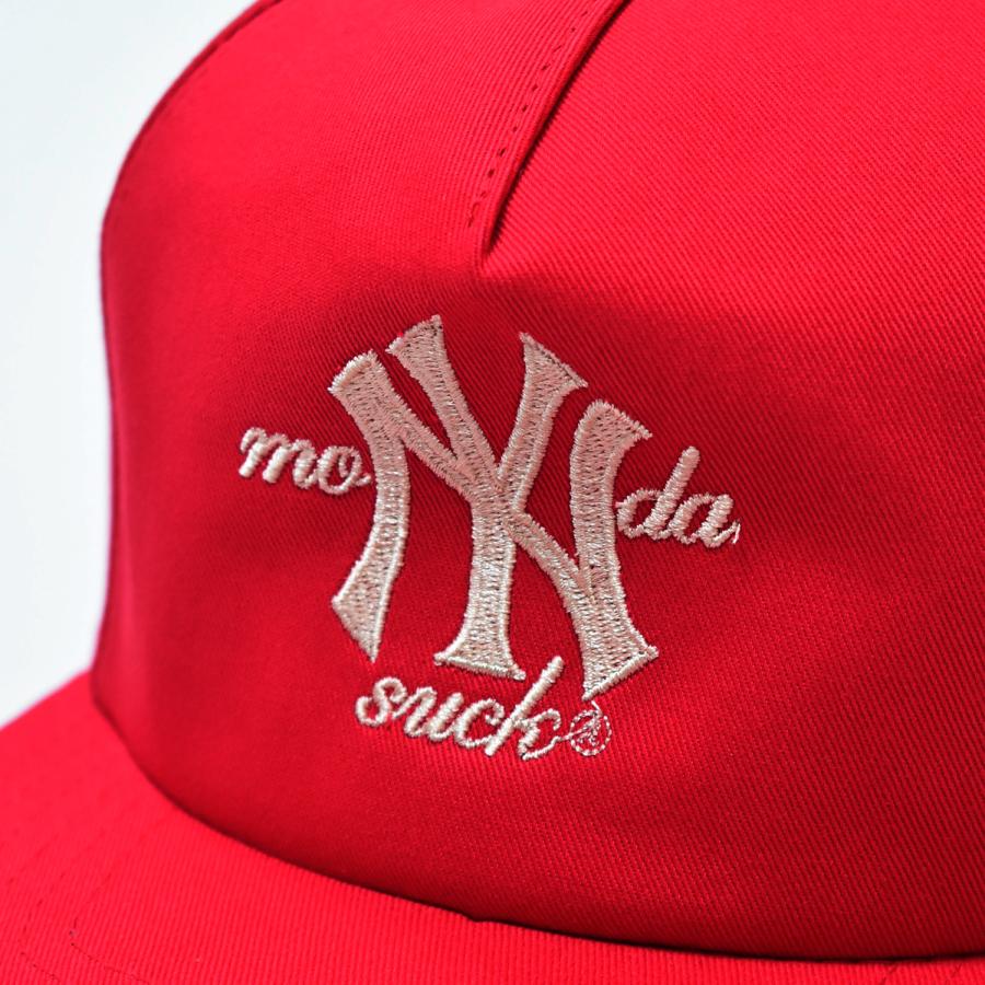 Mondaysuck NYC Hat Red ヤンキース メンズ レディース : RAWDRIP