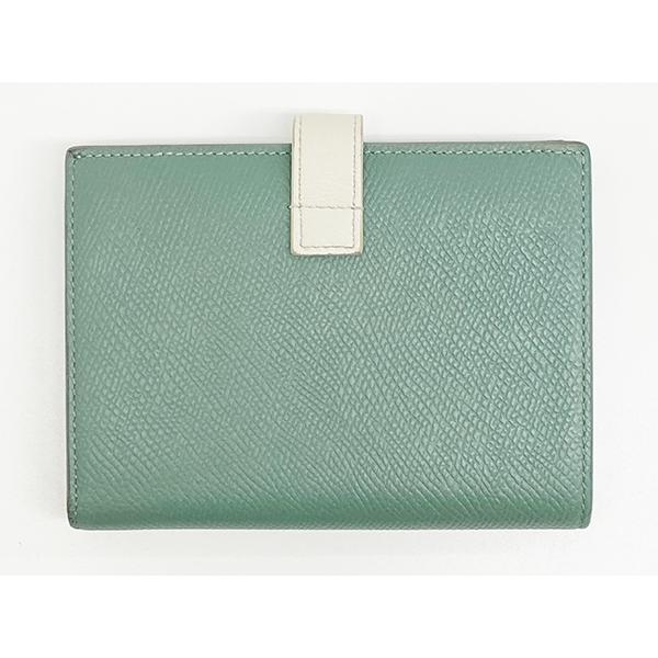 セリーヌ ミディアム ストラップ ウォレット バイカラー 二つ折り財布