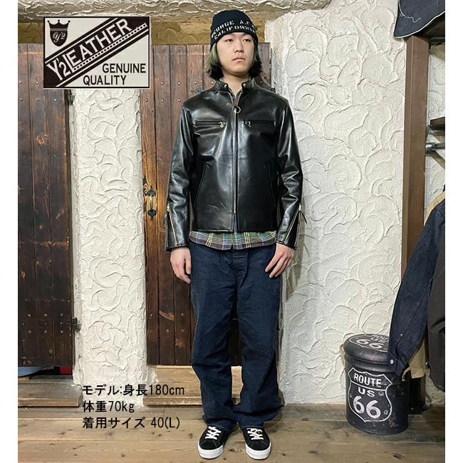 Y'2 LEATHER ワイツーレザー ライダースジャケット PR-64 SINGLE