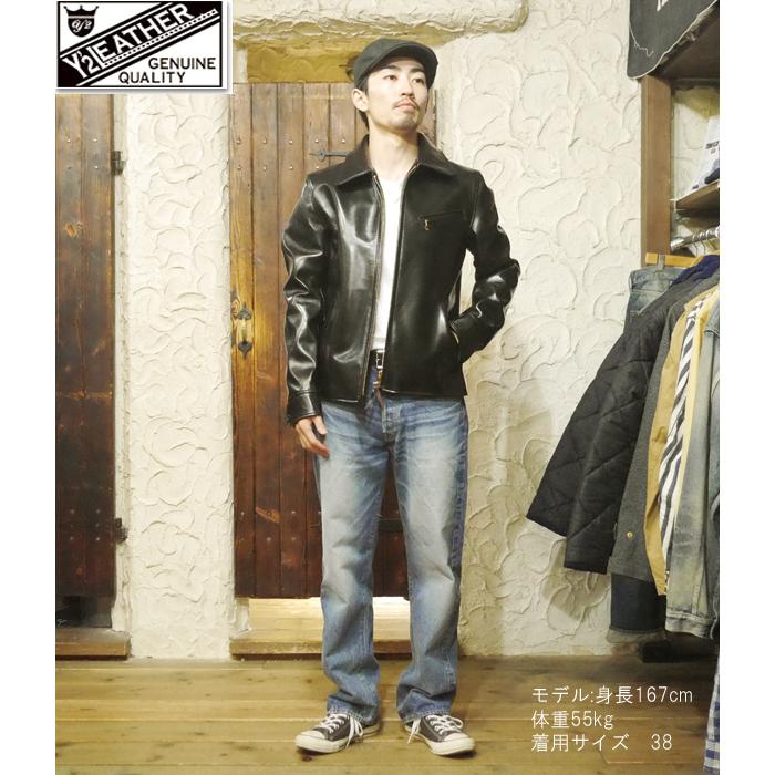 Y'2 LEATHER ワイツーレザー シングルライダース HR-42 別注 限定