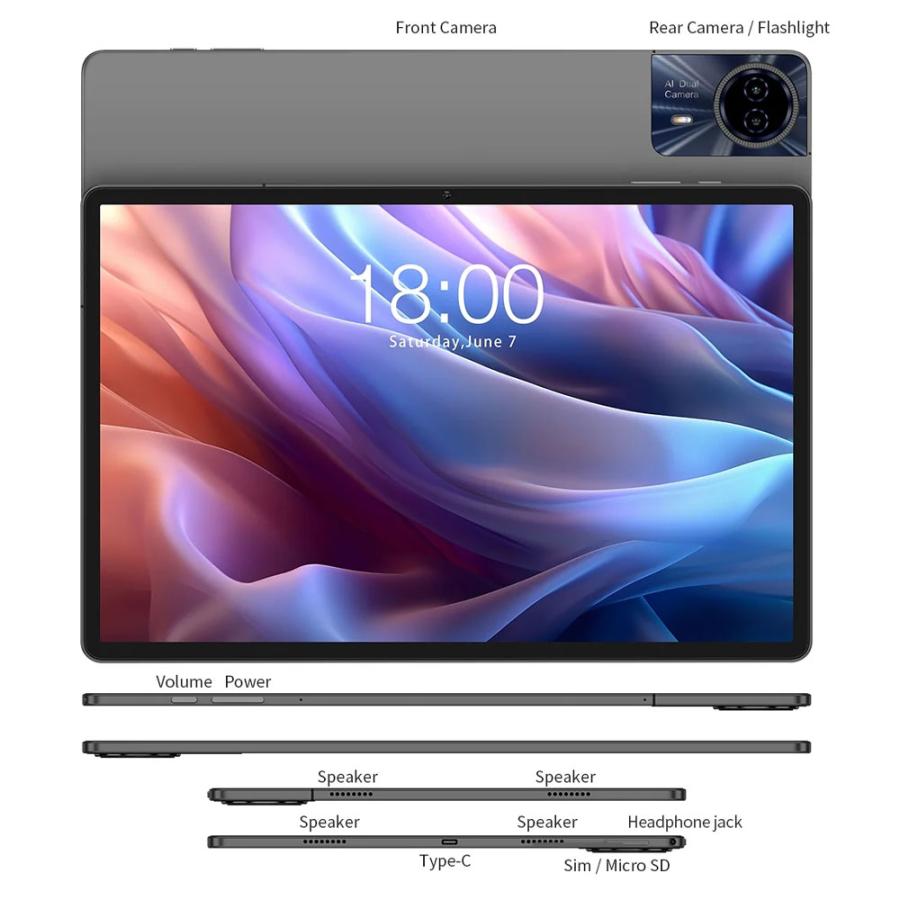 TECLAST T65MAX 13インチ タブレット 20GB RAM 256GB ROM G99 DSSS SIM