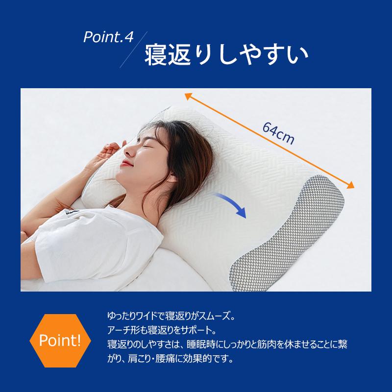 横向き寝枕 肩こり 低反発枕 高め 安眠枕 いびき 快眠枕 低反発 首が