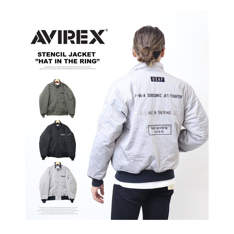 AVIREX（アヴィレックス） ステンシルジャケット HAT IN THE RING 中綿