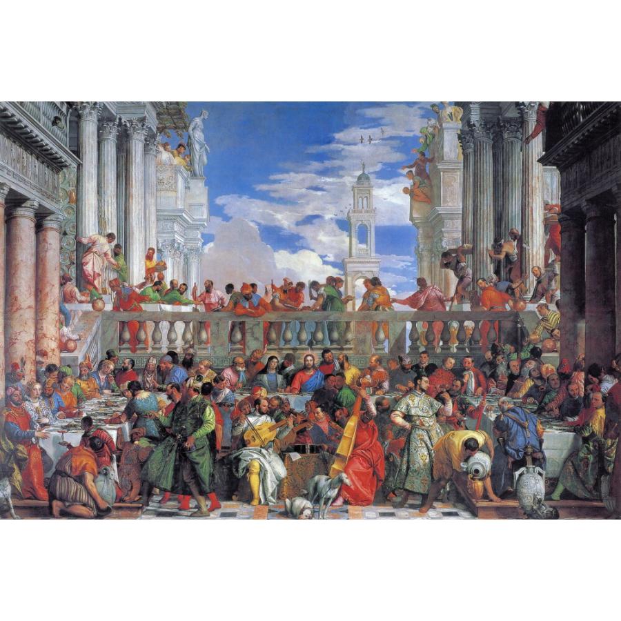 絵画風 壁紙ポスター【フルサイズ版】 パオロ・ヴェロネーゼ カナの