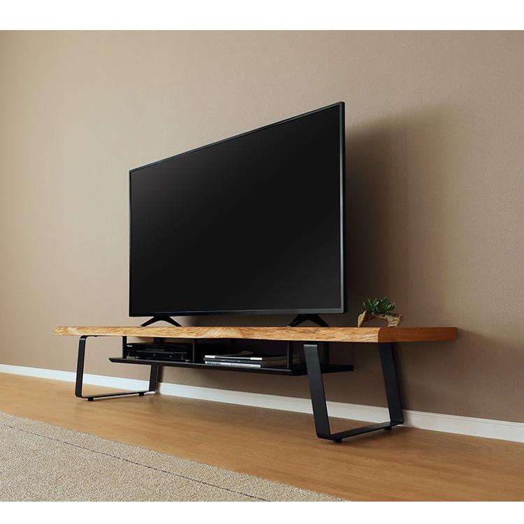 テレビ台 ローボード テレビボード 幅180cm オーク材 一枚板風 TV台
