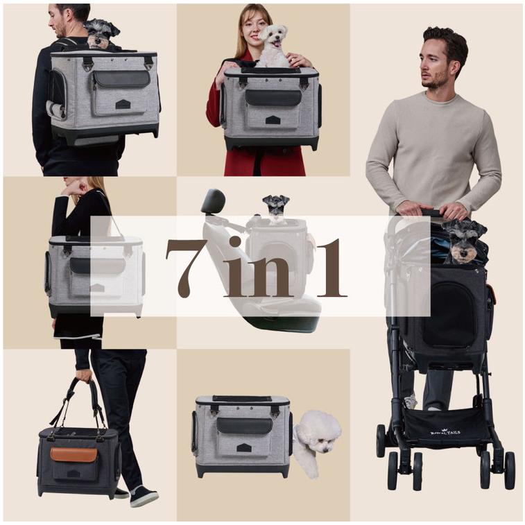 ロイヤルテイルズ アリス 多機能 ペットカート バッグ 折りたたみ 多頭