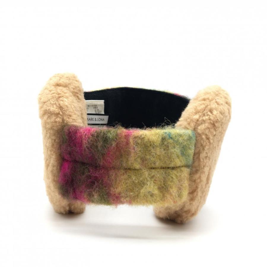 MARK&LONA（マークアンドロナ） 耳当て付ニットサンバイザー ベージュ