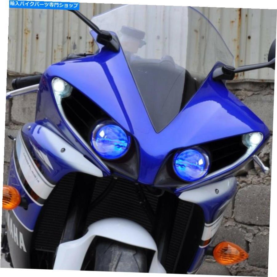 ヘッドライト ヤマハYZF R1 2012-2014 BlueのKT LEDヘッドライト KT