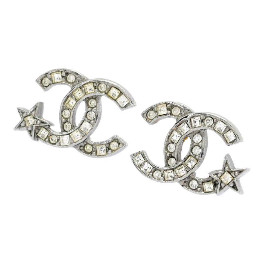 CHANEL（シャネル） ココマーク ラインストーン スターモチーフ ピアス