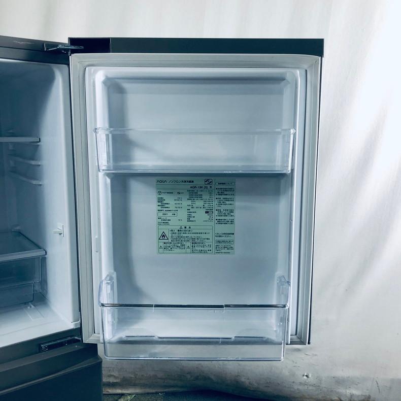 AQUA 冷蔵庫 AQR-J13K 126L 2021年製 家電 Z092♪AQUA/アクア 冷蔵庫