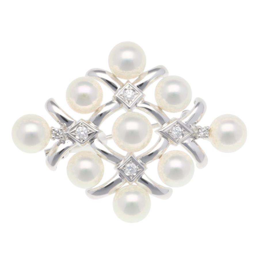 極美品✨ MIKIMOTO ミキモト パール ブローチ ロゴ 刻印 1263 極美品