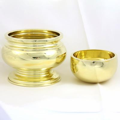 K18 おりん・香呂セット 仏具 仏鈴 線香立て 香炉 浩光作 18金 計約