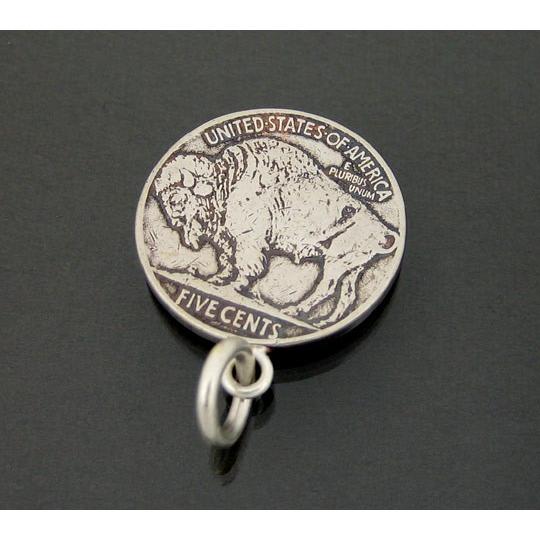 ペンダントトップ シルバー925 バッファローニッケル5セント硬貨