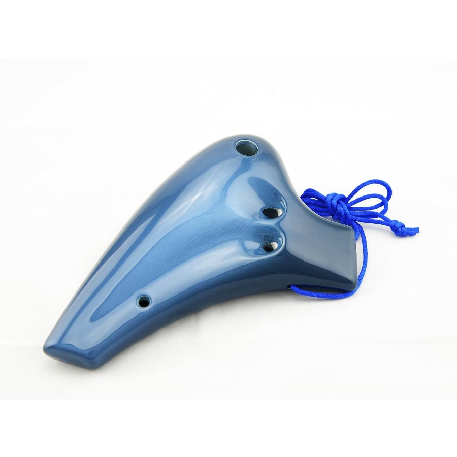 TNG オカリナ 楽器 [ ダブル/アルト/ブルー ] 高級 C調 AC 複数管 (運