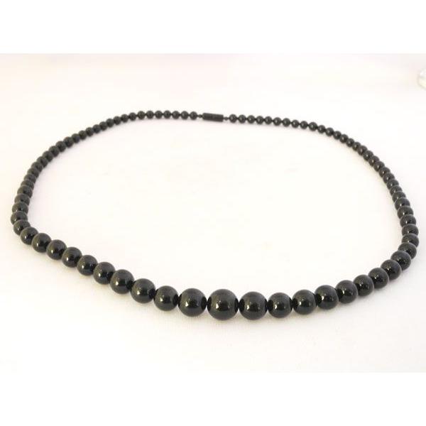 黒珊瑚 ネックレス 6mm玉〜12mm玉 内径62cm ブラックコーラル