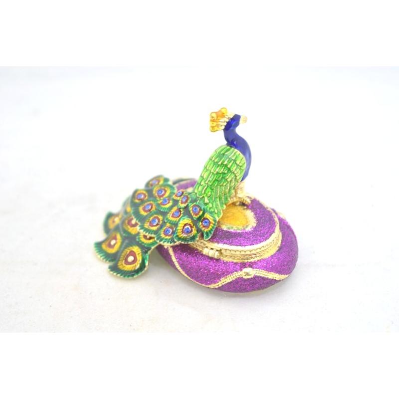 孔雀 七宝焼き 小物入れ 金属製置物 6cm : 横浜中華街龍 - 通販