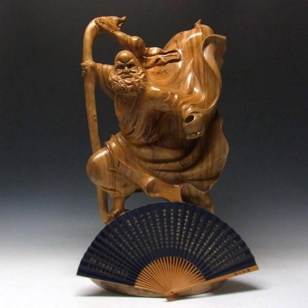 木彫り 達磨大師 高さ66cm 置物 楠製 だるま : 仏像と縁起物の専門店