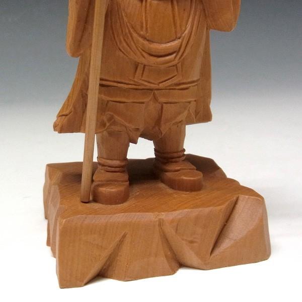 毘沙門天 16cm 木曽桧 木彫り 仏像 日本仏師作品 : 仏像と縁起物の専門