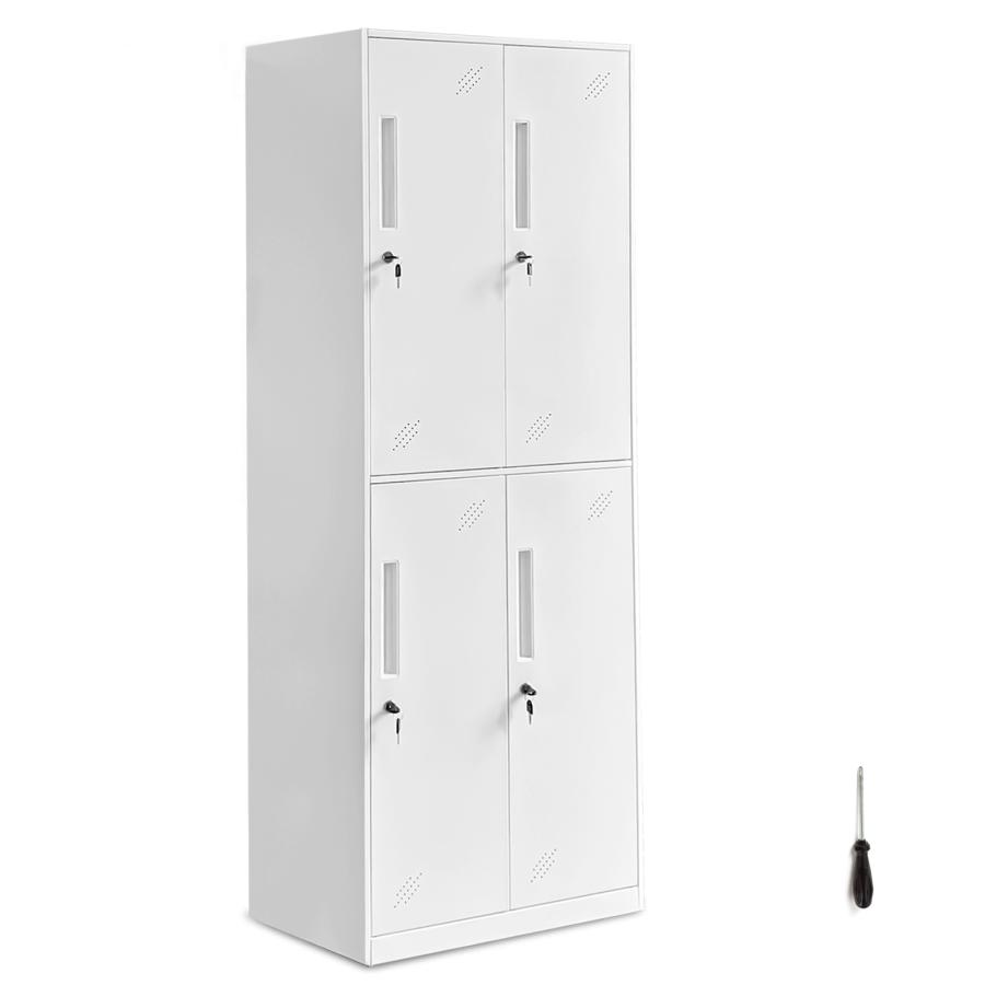 ロッカー 鍵付き 収納 4人用 オフィス用品 鍵付きロッカー スチール