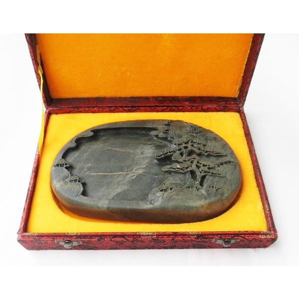 緑端渓硯 山水硯 約7.8吋 一点物 すずり : 書道用品 緑風店 - 通販