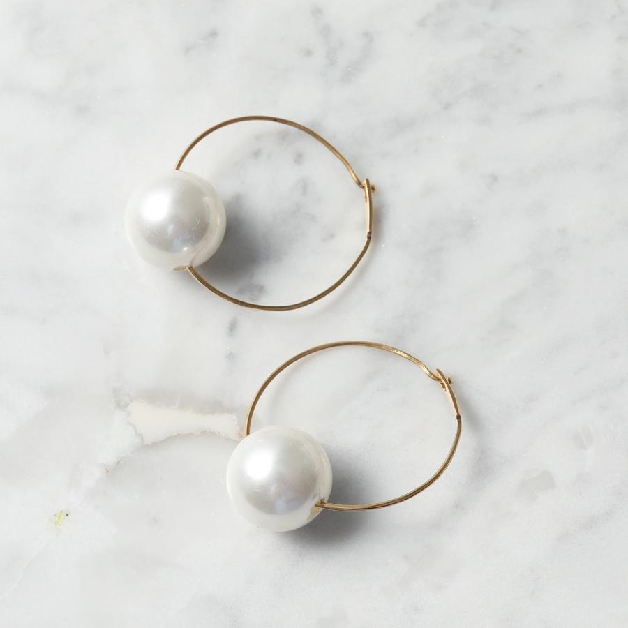 JIL SANDER ホワイトパールピアス ホワイト（白）系 Jil Sander(ジル