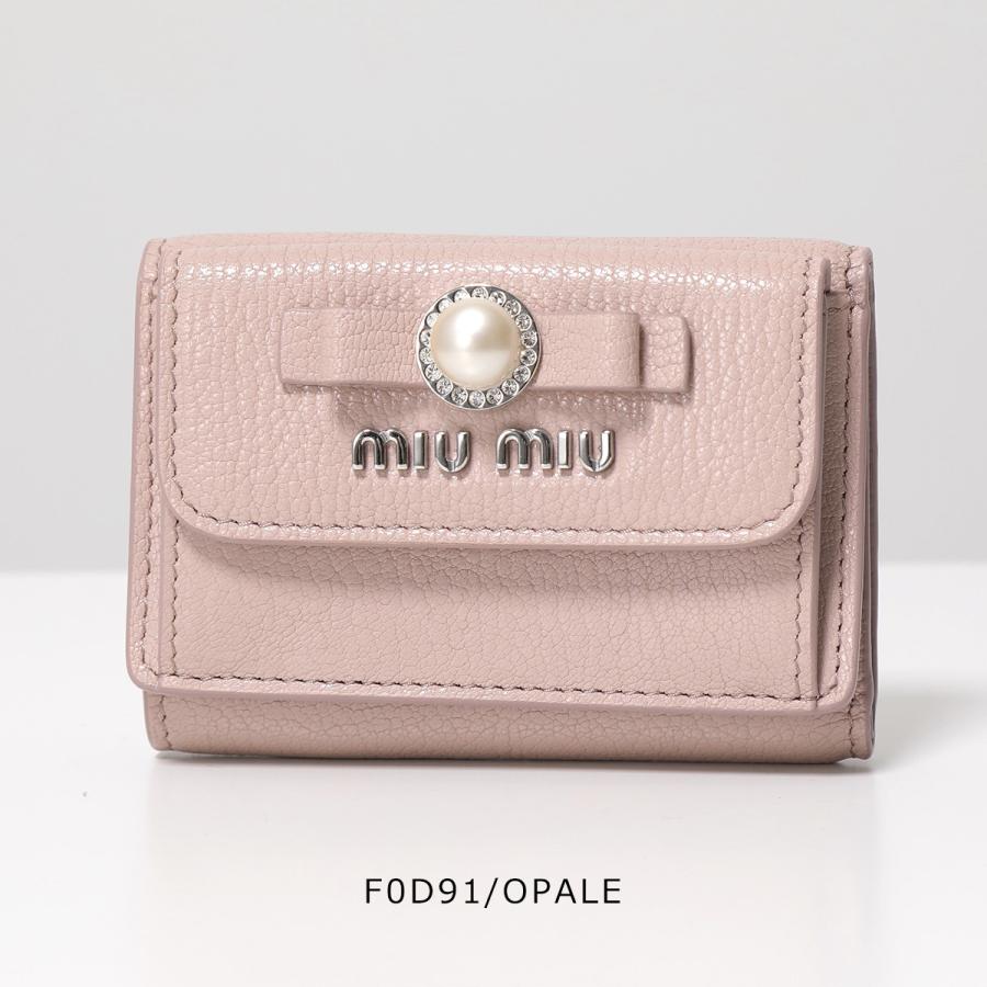 miu miu（ミュウミュウ） 三つ折り財布 MADRAS マドラス 5MH021 2F3R