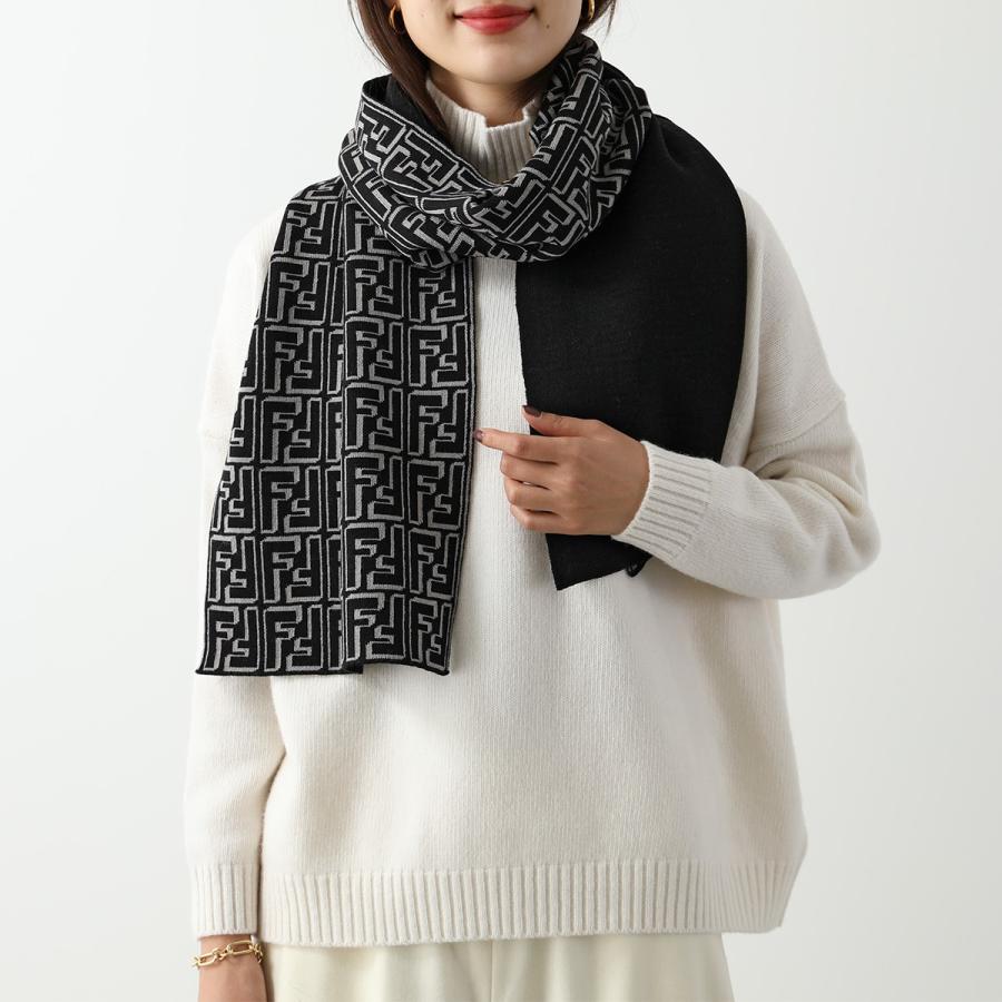 ☆JiJi☆ フェンディ マフラー ズッカ柄 イタリア製 保存袋付き FENDI