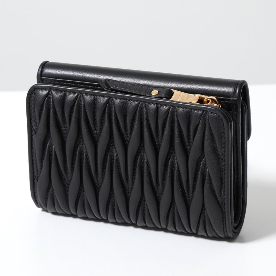 miu miu（ミュウミュウ） 二つ折り財布 MATELASSE マテラッセ 5ML225