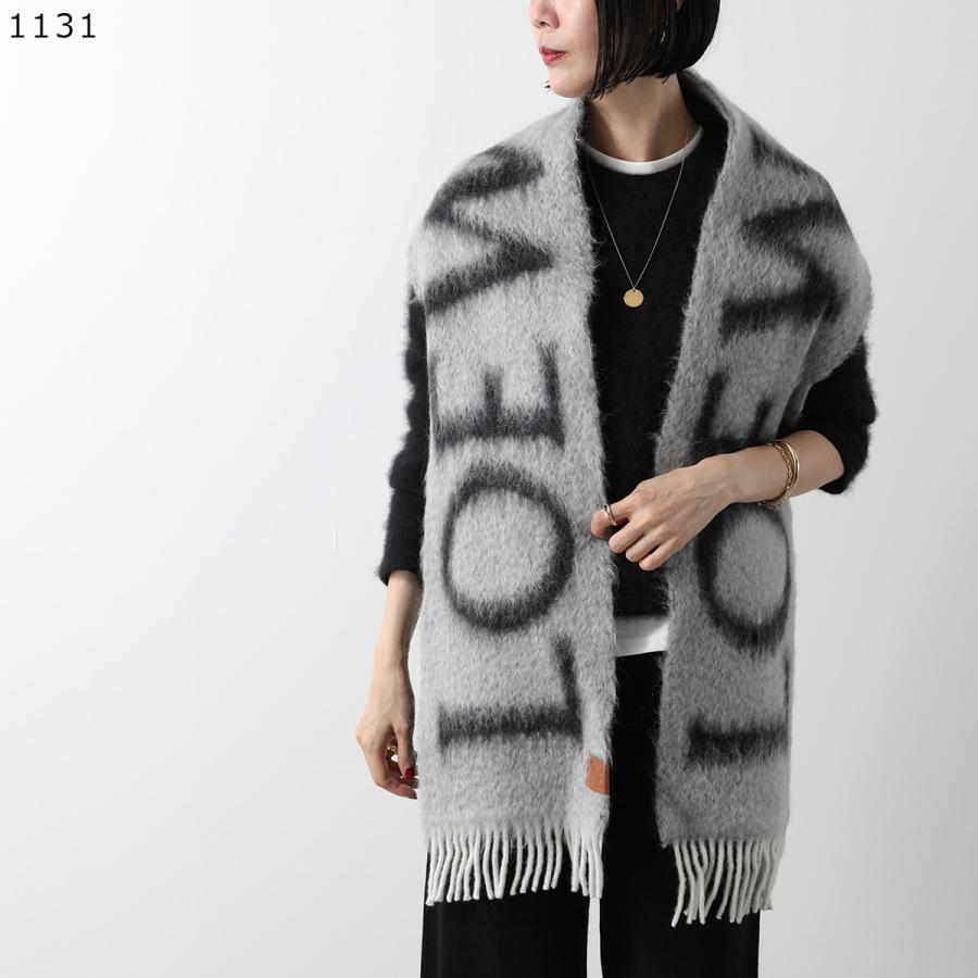 LOEWE（ロエベ） マフラー F811257X03 レディース モヘア ウール ロゴ