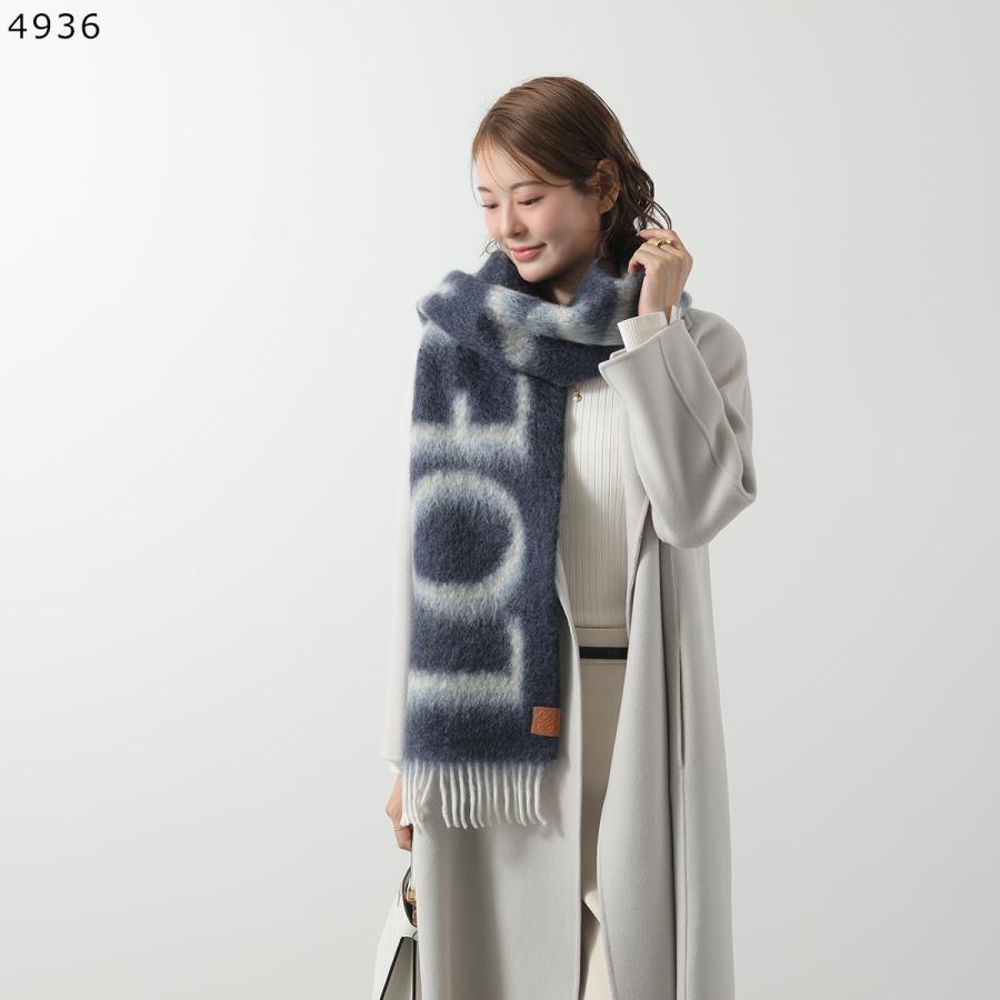 LOEWE（ロエベ） マフラー F811257X03 レディース モヘア ウール ロゴ