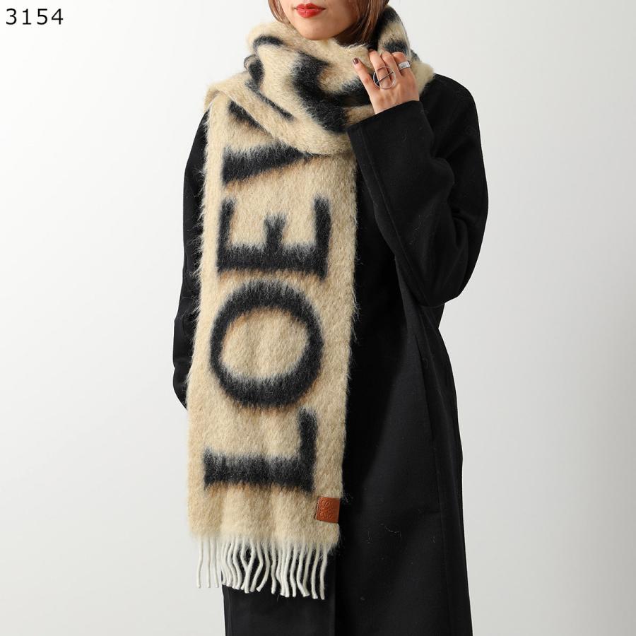 LOEWE（ロエベ） マフラー F811257X03 レディース モヘア ウール ロゴ