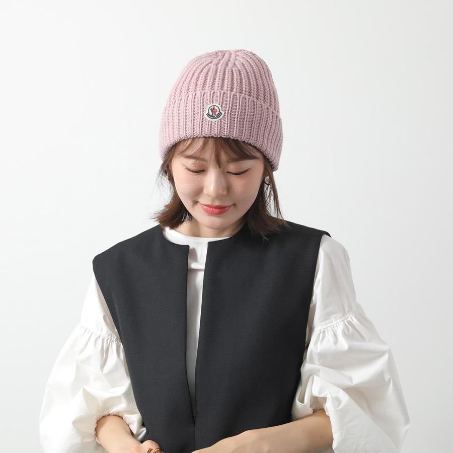 Moncler モンクレール モンクレ ピンクニット帽 ファー付き 楽天市場