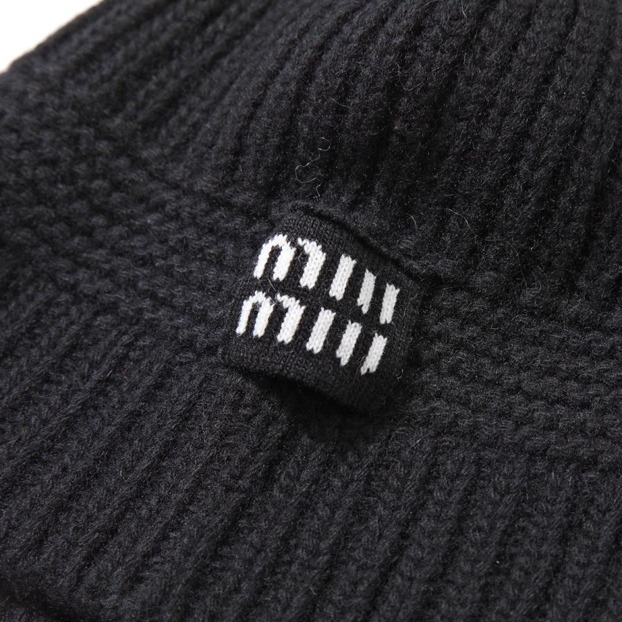 最終値下げ⭐︎大人気のmiumiu＊ロゴ ニットビーニー 【公式通販】