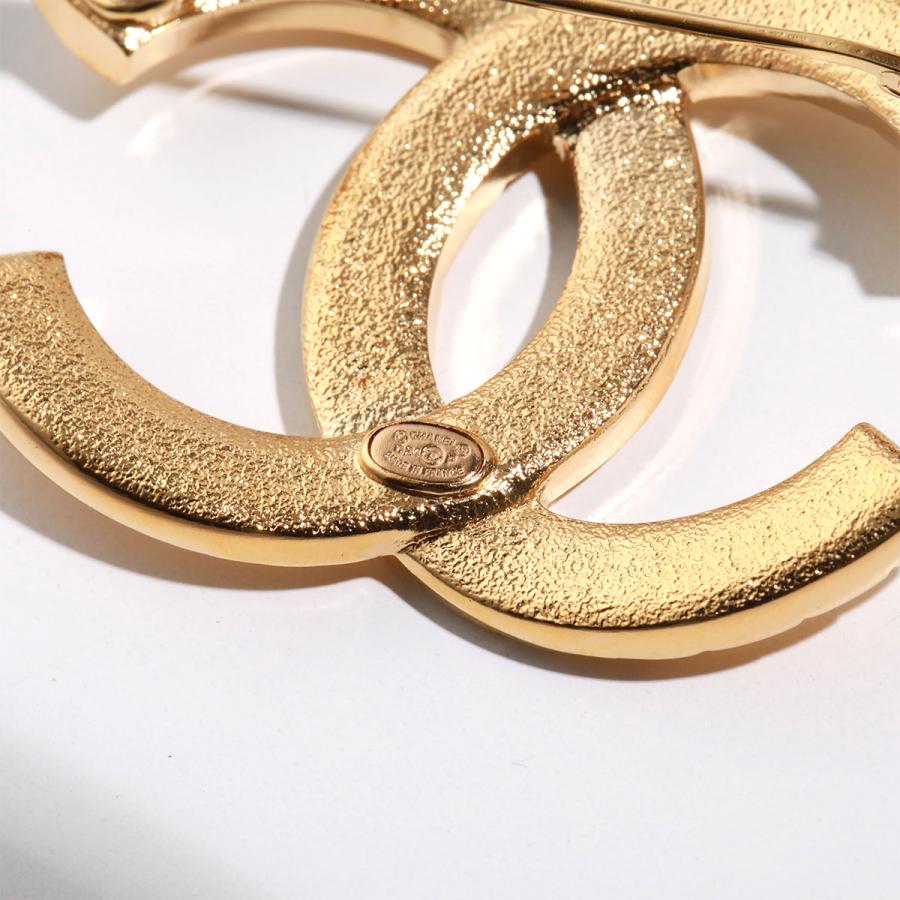 CHANEL シャネル チェーンブローチ ココマーク パール 01/P/GLD