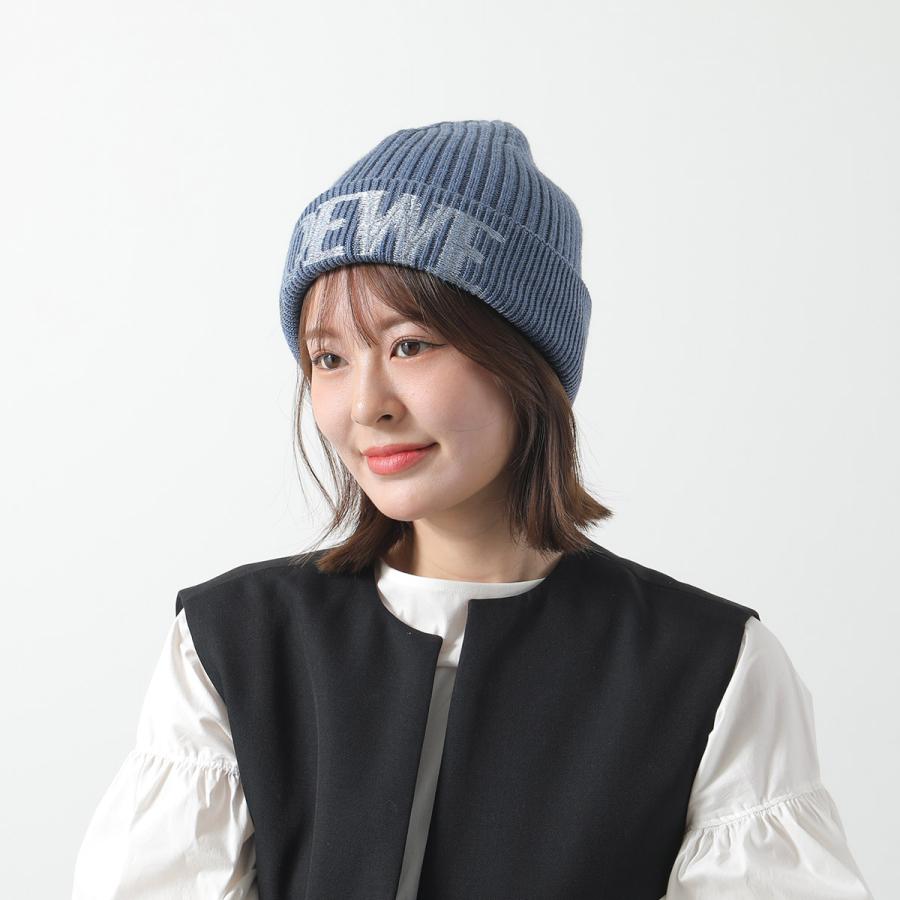 LOEWE（ロエベ） ニット帽 F540257X23 レディース ロゴ刺繍 ニット