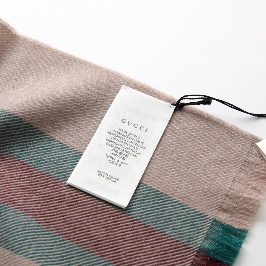 GUCCI（グッチ） マフラー 387574 4G200 レディース ウール ストール