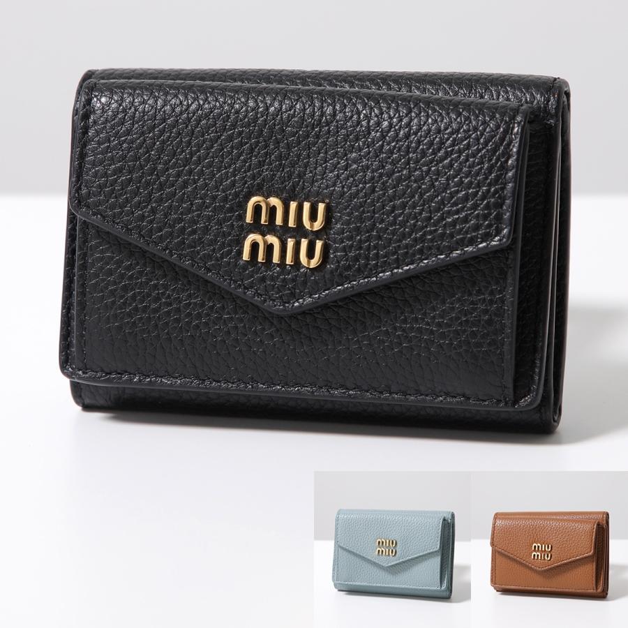 miu miu（ミュウミュウ） 三つ折り財布 5MH021 ADT7 レディース ヴィッ