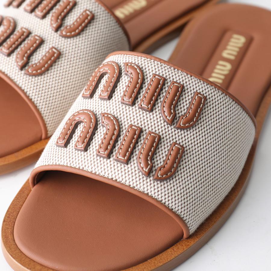 miu miu（ミュウミュウ） サンダル 5XX644 Q1D レディース キャンバス