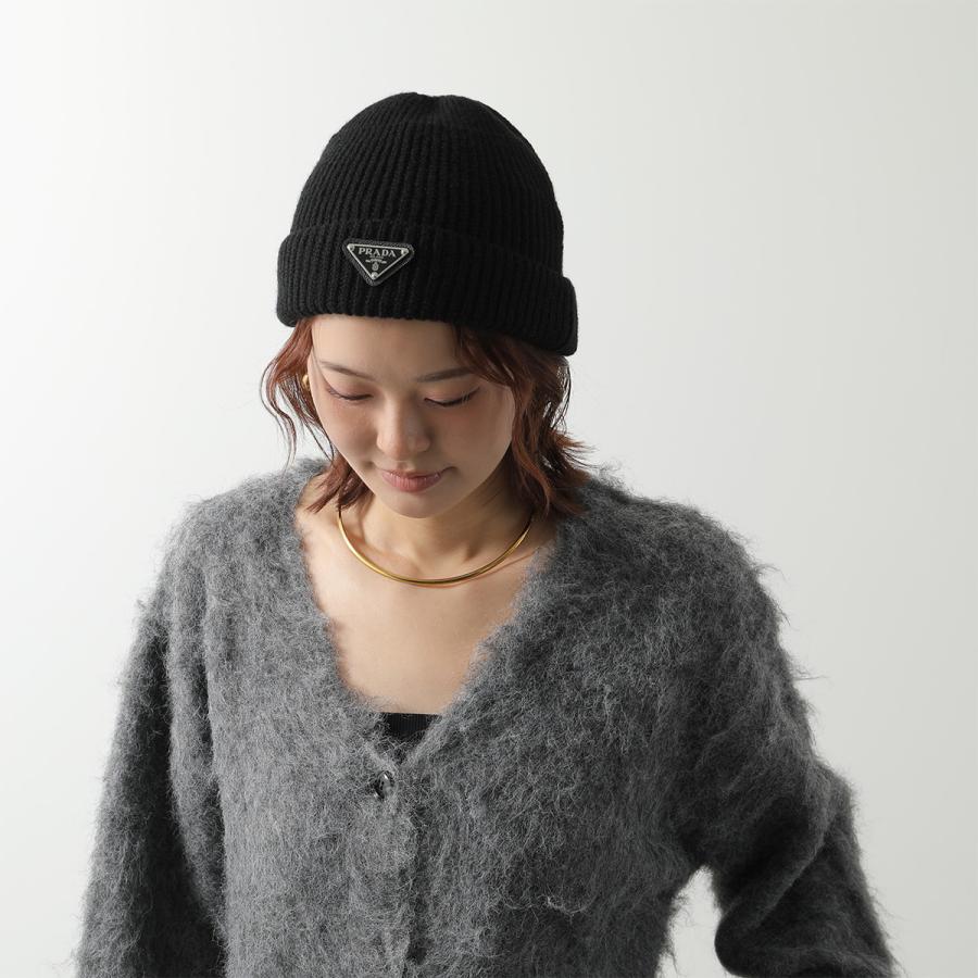 PRADA（プラダ） ニット帽 2HC426 3IM レディース トライアングルロゴ