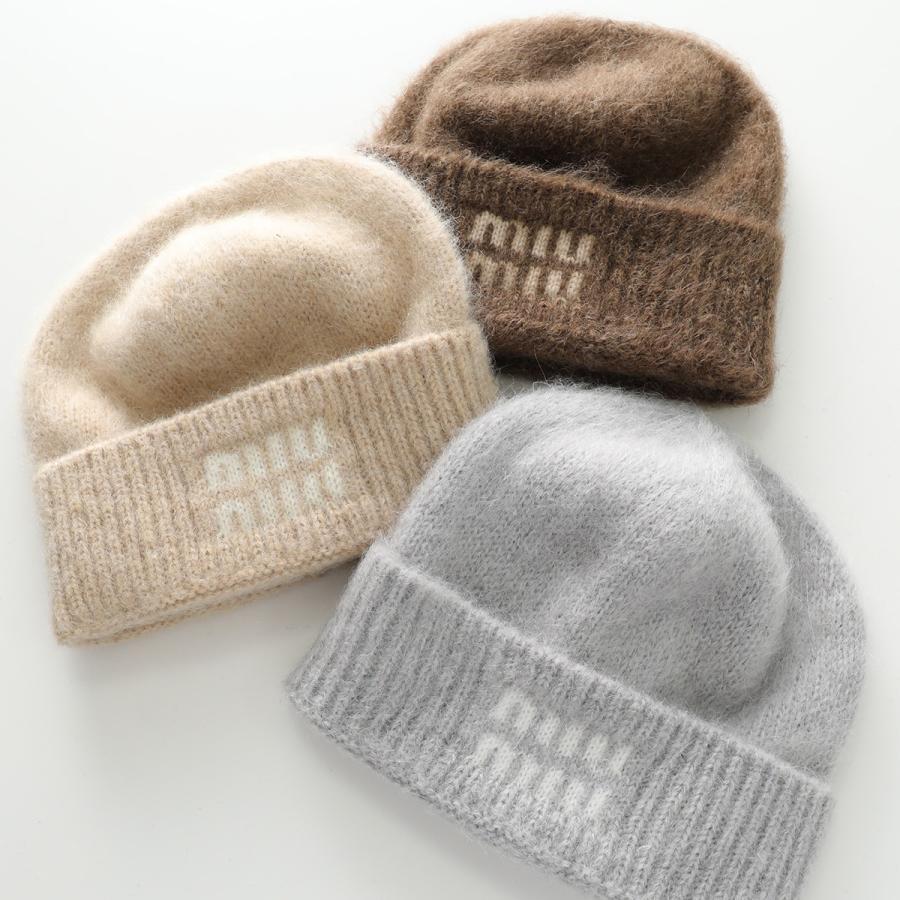 miu miu（ミュウミュウ） ニット帽 5HC378 2CQD レディース ニット